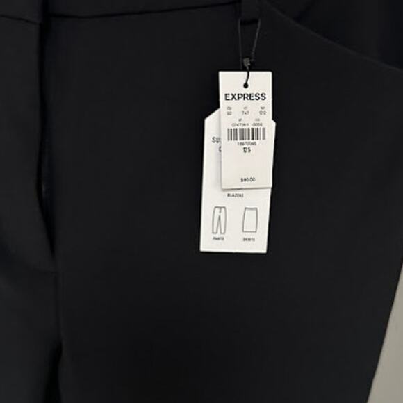 Express Supersoft Twill Skinny High Rise Pants Black Size 12 Short - Picture 6 of 6